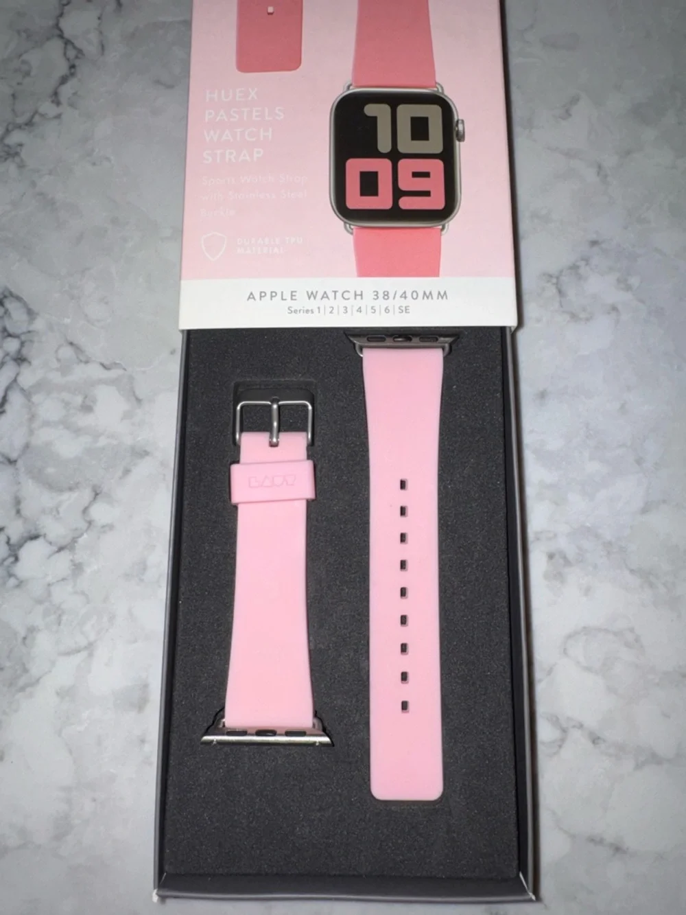 LAUT Huex Pastels Pink Apple Watch Strap - 38/40mm